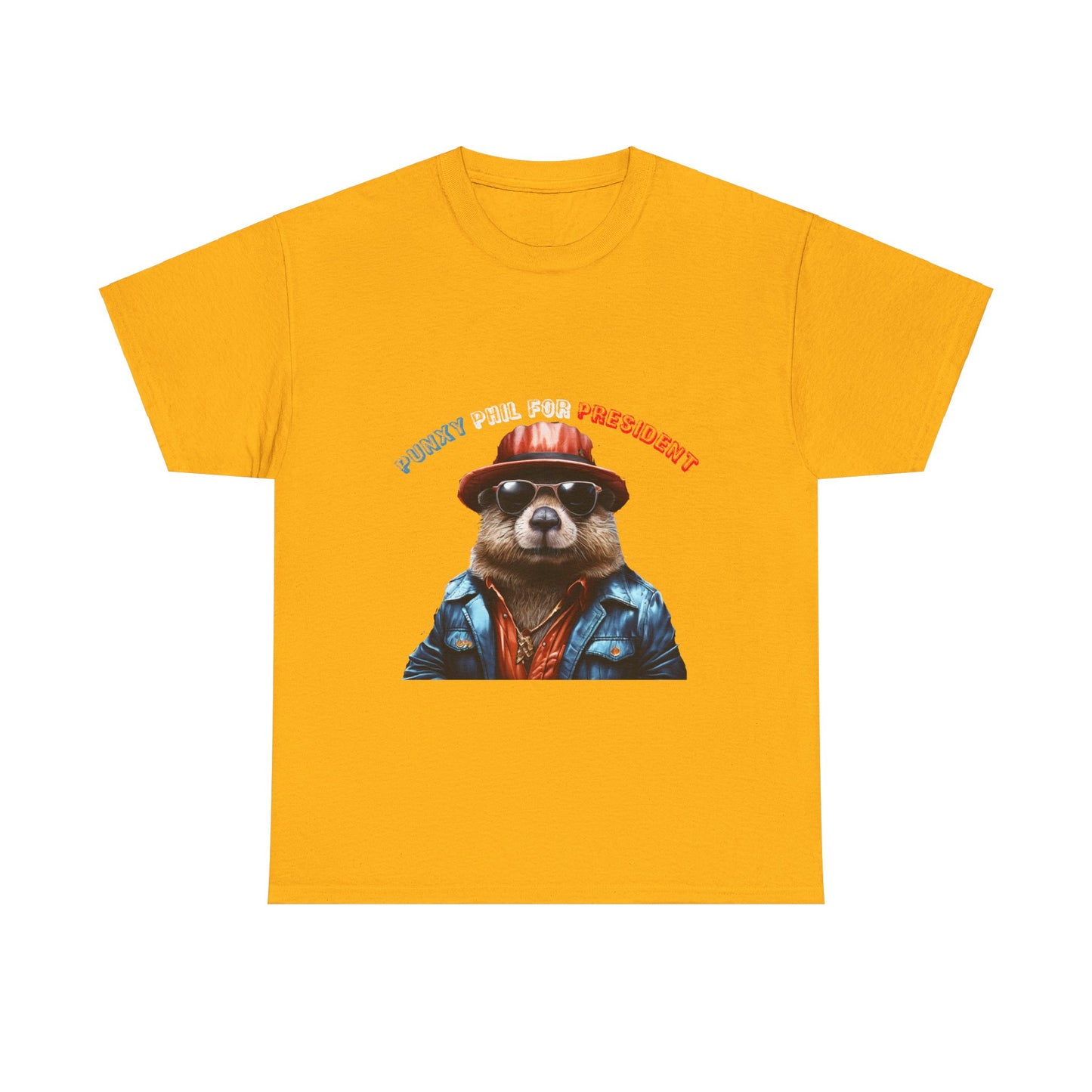 Punxy Phil For President Unisex Heavy Cotton Tee