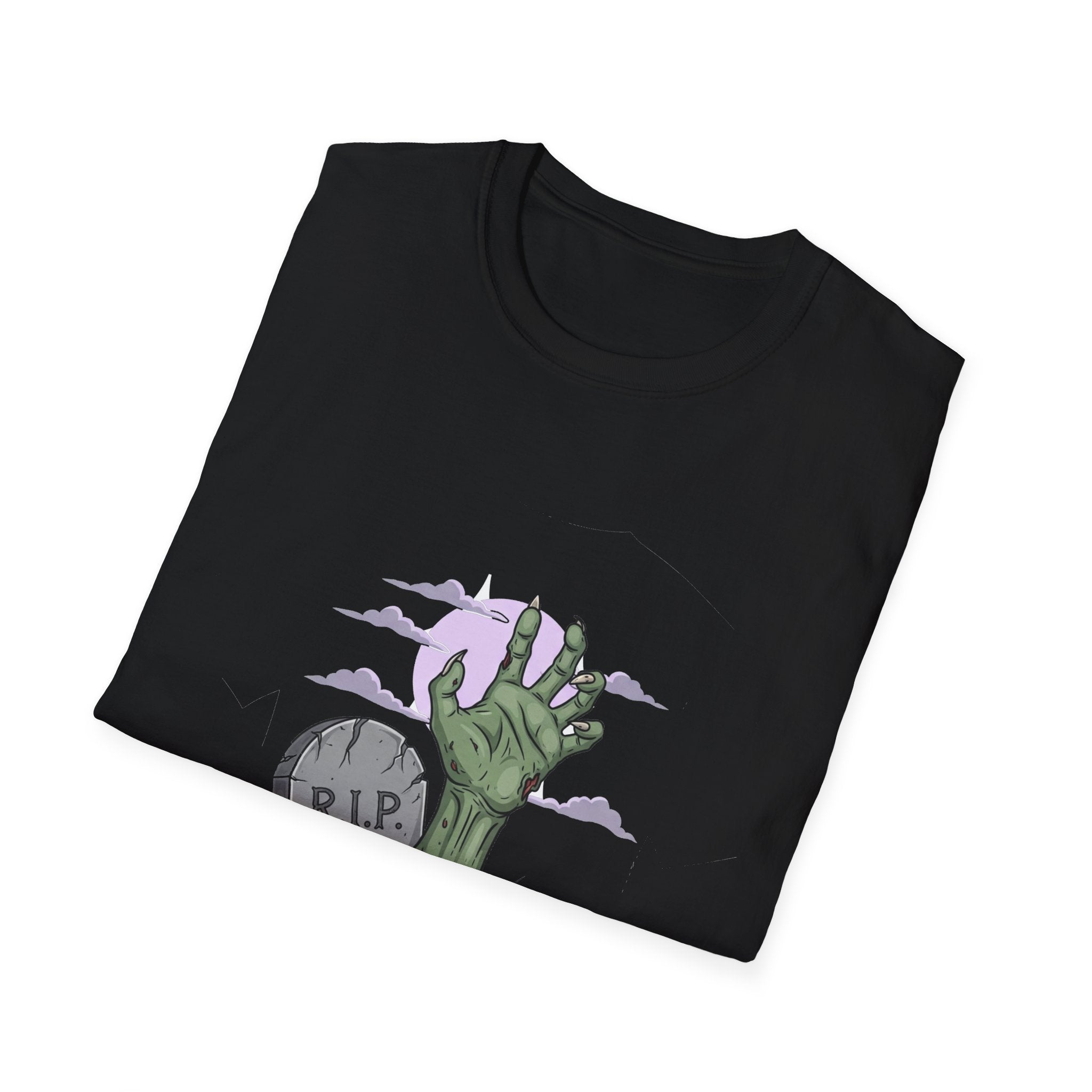 Spooky Graveyard T-Shirt, Halloween Tee, Unisex Graphic Shirt, R.I.P Tee, Funny Halloween Costume, Autumn Fashion