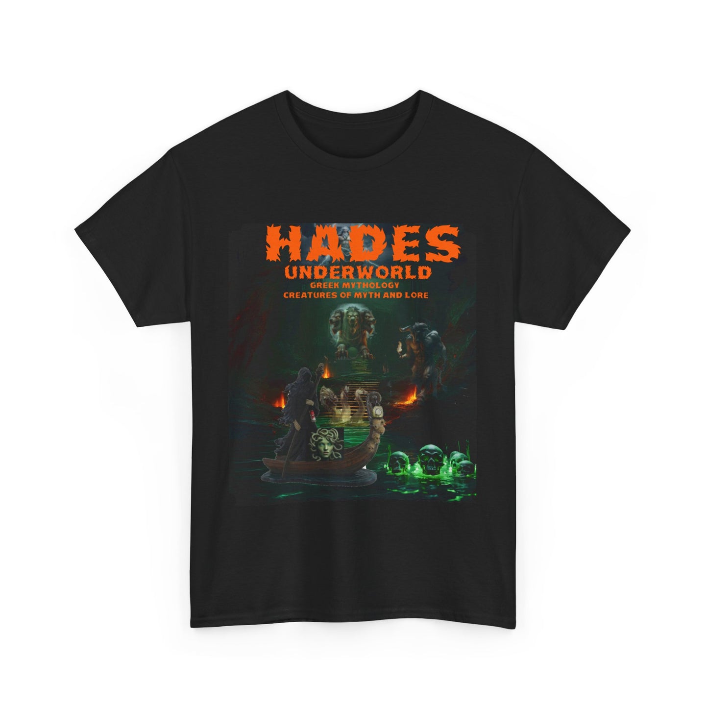 Hades Greek Mythology Creatures Unisex Heavy Cotton Tee