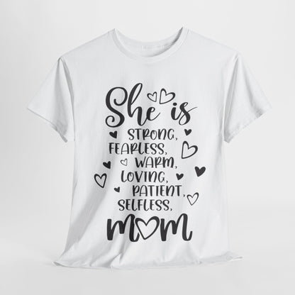 She is mom Unisex Heavy Cotton Tee