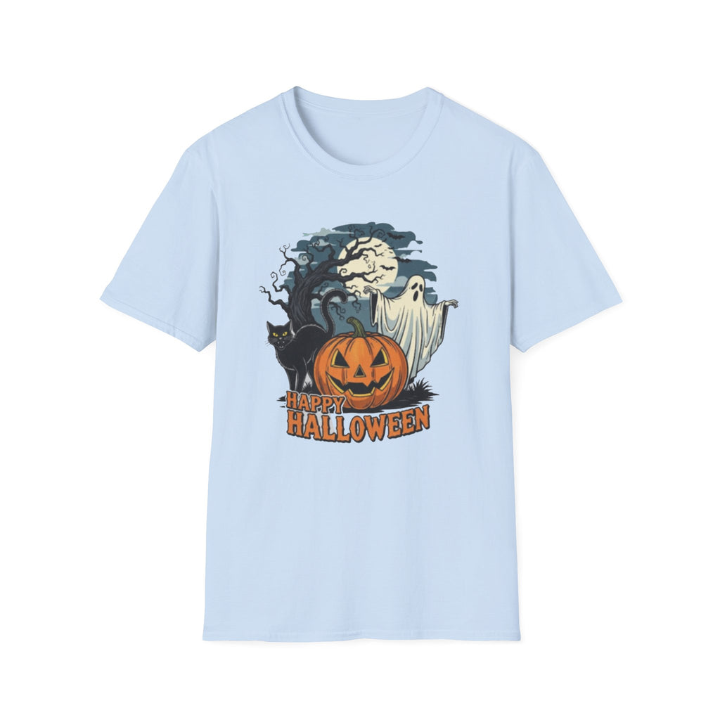 Halloween Graphic T-Shirt, Spooky Tee, Unisex Casual Wear, Fall Apparel, Ghost Pumpkin Shirt, Halloween Costume Top