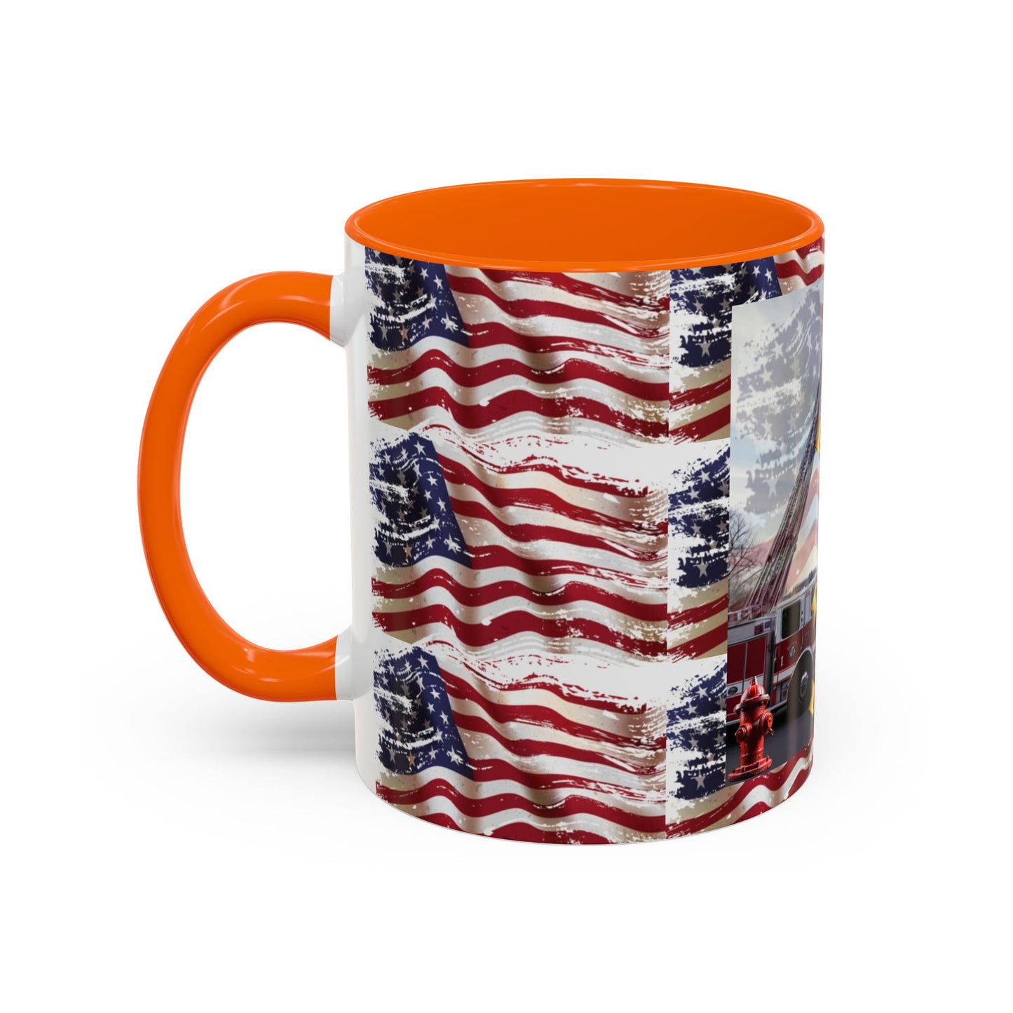 Juniata Terrace Fire 2025 Patriotic Firefighter Accent Coffee Mug - 11oz & 15oz