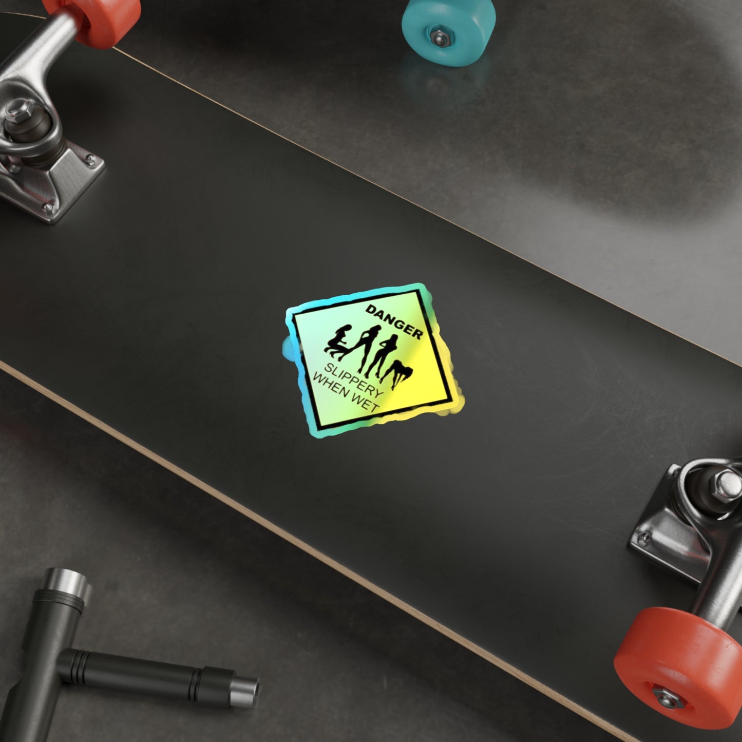 Slippery Holographic Die-cut Stickers