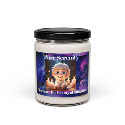 Pure Serenity Scented Soy Candle - Embrace the Beauty of Simplicity