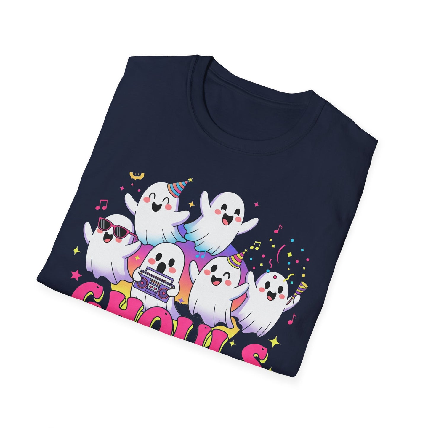 Ghoulish Fun T-Shirt, Ghost Theme Tee, Unisex Halloween Shirt, Cute Spooky Apparel, Fun Costume Idea, Party Outfit