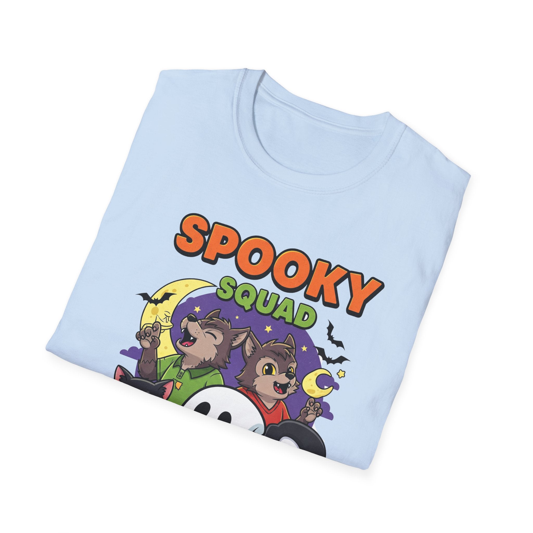 Spooky Squad T-Shirt, Halloween Tee, Cute Ghost Shirt, Unisex Graphic Tee, Fall Fashion, Trick or Treat T-Shirt
