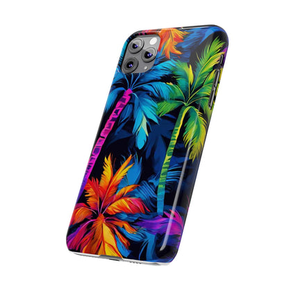 Dark Palm Slim Phone Cases