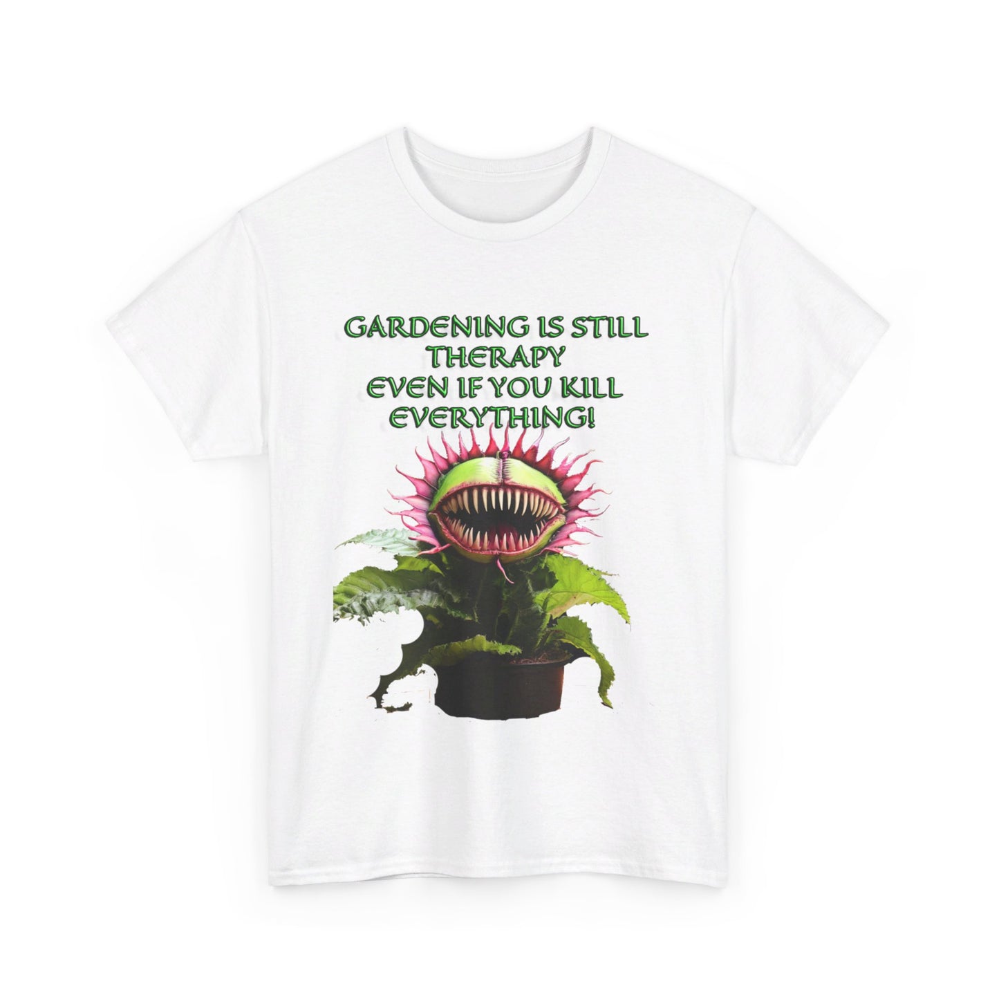 Gardening Is Therapy Unisex Heavy Cotton Tee