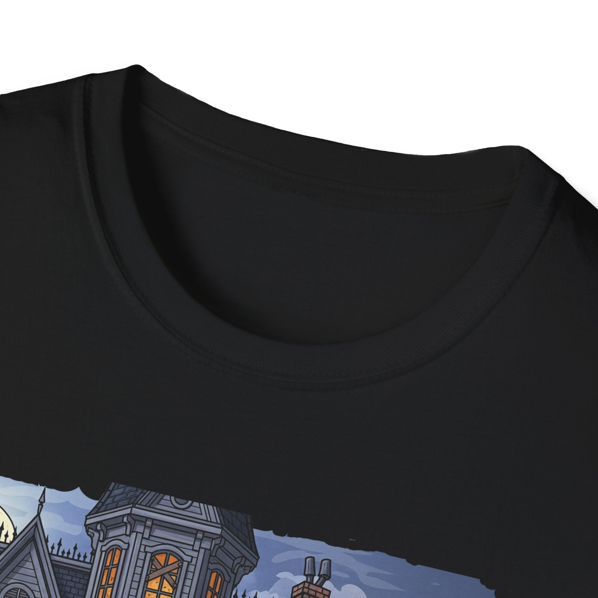 Just Waiting For Halloween Graphic Tee, Unisex Softstyle T-Shirt, Spooky Season Outfit, Perfect for Halloween Parties, Autumn Vibes, Casual Wear