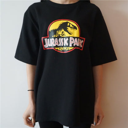 Dinosaur Lady's Oversized T-shirt