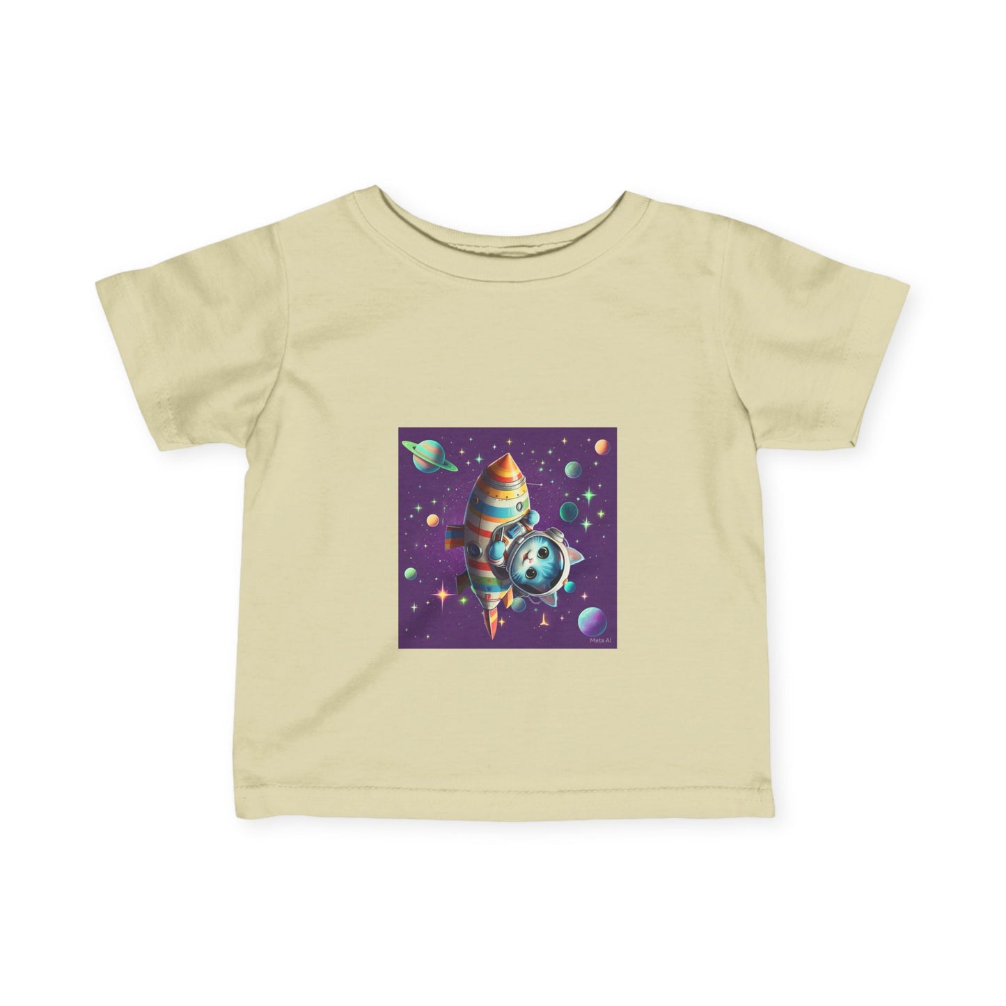 Cute Space-Themed Infant Tee - Adorable Baby Shirt for Young Explorers