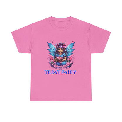 Enchanted Treat  Fairy Unisex Heavy Cotton Tee - Perfect for Magical Gatherings and Everyday Wear