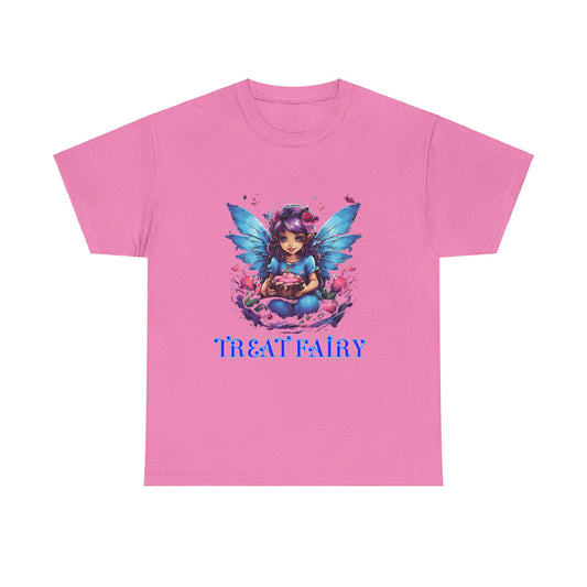 Enchanted Treat  Fairy Unisex Heavy Cotton Tee - Perfect for Magical Gatherings and Everyday Wear