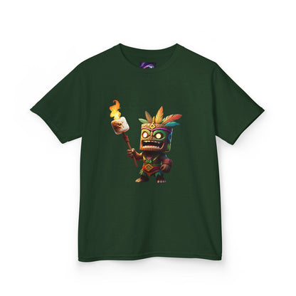 Kids Tiki Toasted Marshmallow Heavy Cotton Tee - Fun & Playful Design for Adventurous Kids
