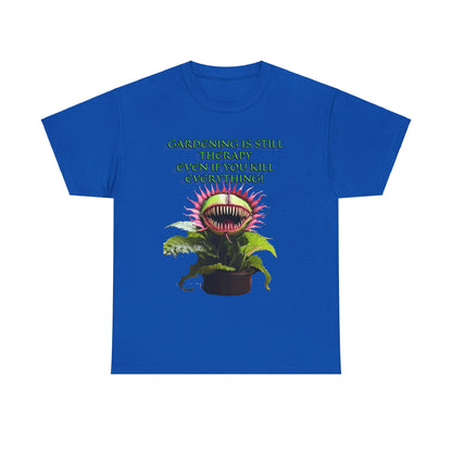 Gardening Is Therapy Unisex Heavy Cotton Tee