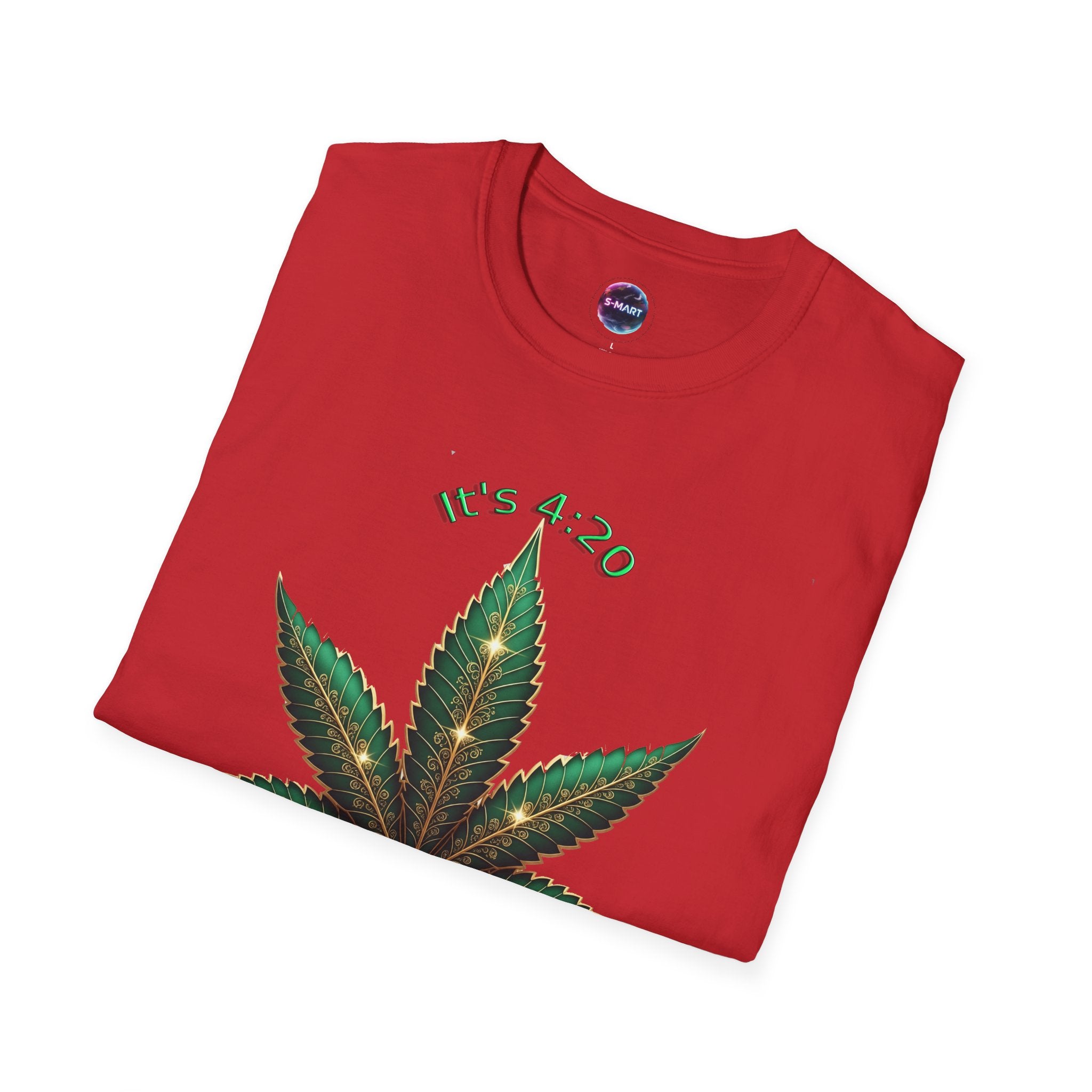 It's 420 Somewhere Vibes Unisex T-Shirt - Perfect for Cannabis Enthusiasts, Gifts, Festivals, Casual Wear, and Celebrations! - S-Mart Shop Smart Treasures