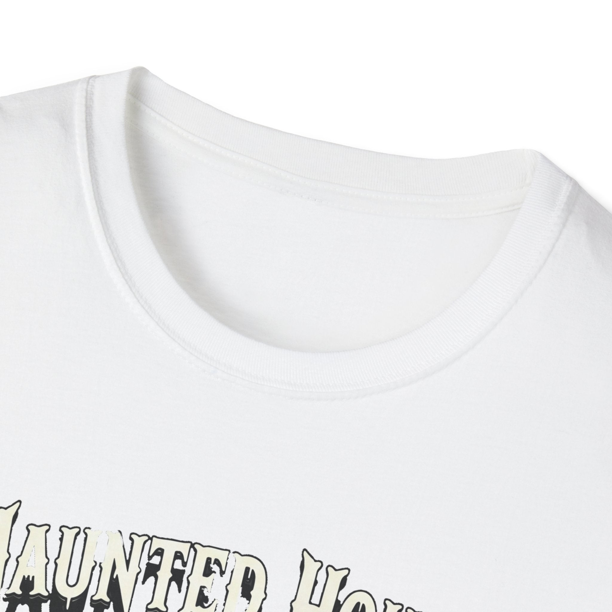 Haunted House Enthusiast  Unisex Softstyle T-Shirt | Spooky Vibes, Halloween Costume, Gift for Ghost Lovers, Autumn Wardrobe Essential