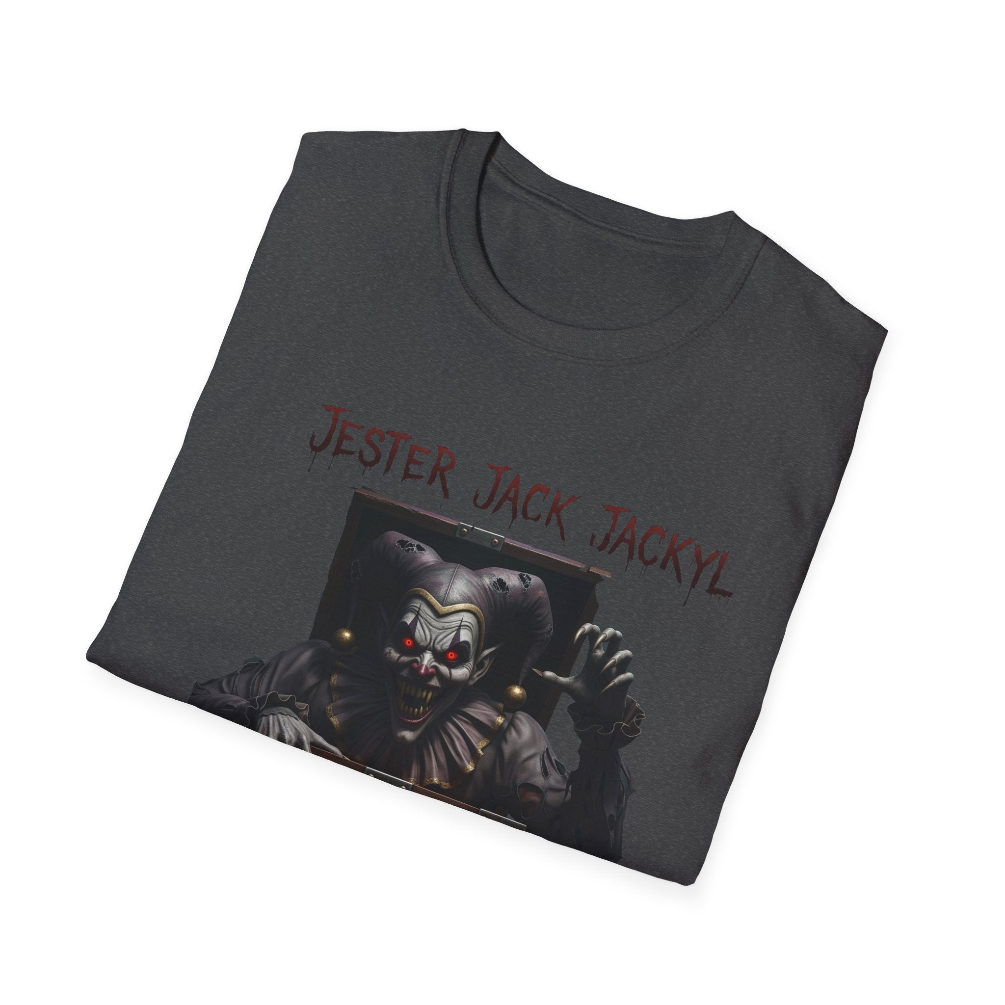Jester Jack Jackyl Creepy Clown Graphic T-Shirt, Perfect for Halloween, Horror Fans, Scary Movie Night, Unisex Gift, Fun Adult Apparel