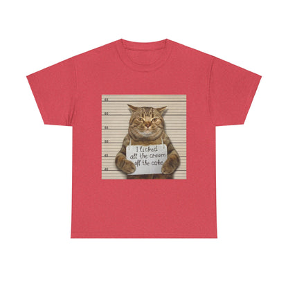 The Cat Did It Unisex Heavy Cotton Tee