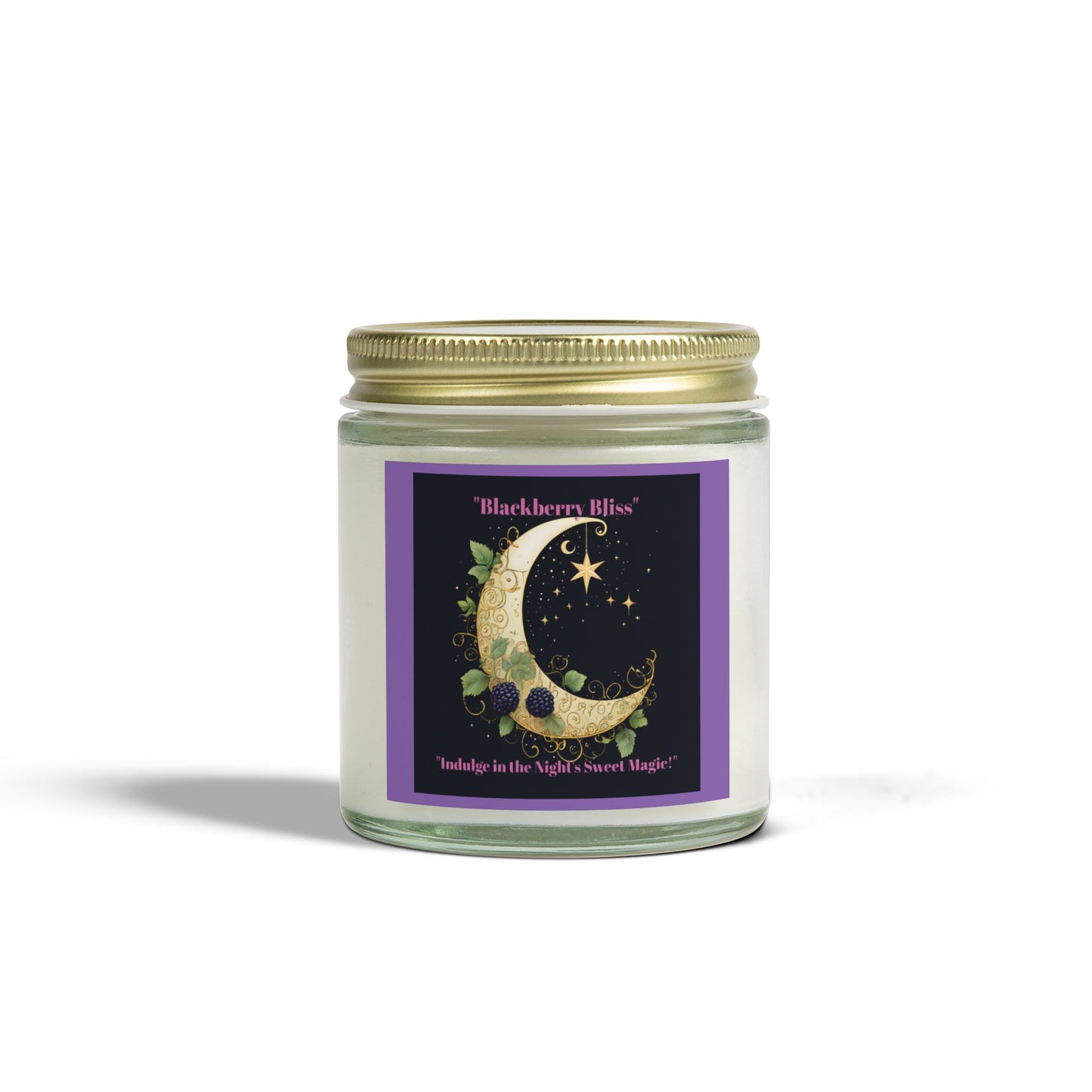 Blackberry Bliss Scented Candle - Coconut Apricot Wax, 4oz & 9oz