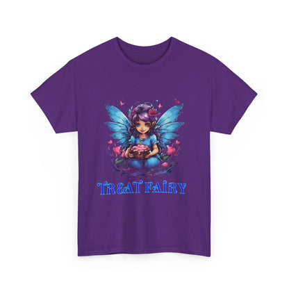 Enchanted Treat  Fairy Unisex Heavy Cotton Tee - Perfect for Magical Gatherings and Everyday Wear