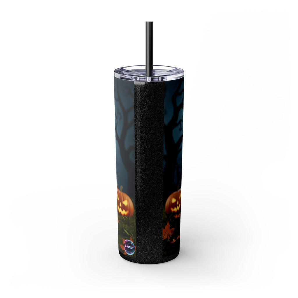 Halloween Mr. Pickle Tumbler, 20oz Skinny Tumbler with Straw, Fun for Parties, Trick or Treat, Kids Gift, Spooky Decor