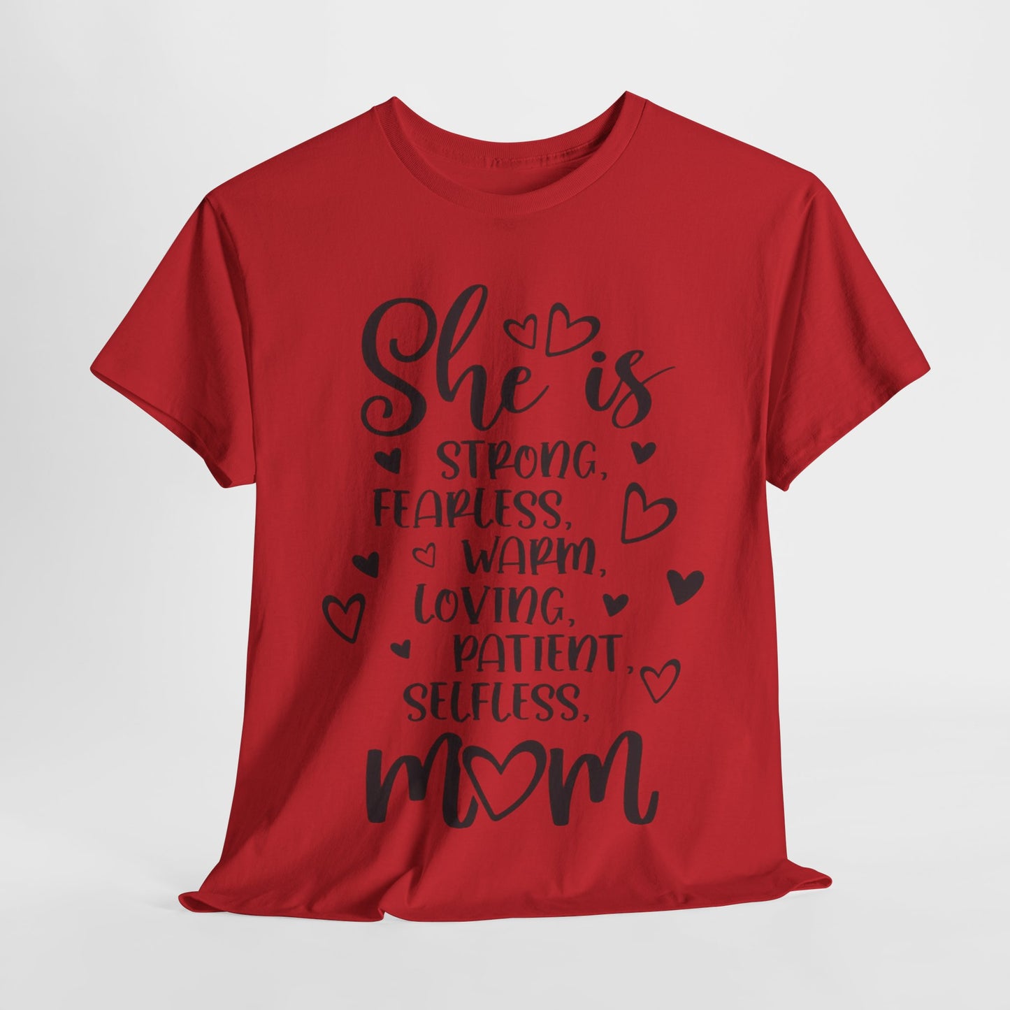 She is mom Unisex Heavy Cotton Tee