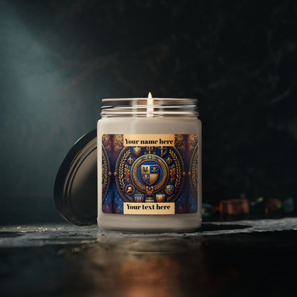 Honor Customizable Royal Crest  – 9oz Decorative Candle for Home & Occasions