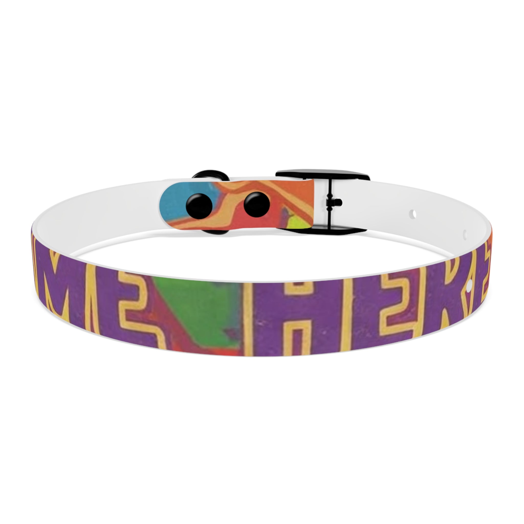 Vibrant Rainbow Dog Collar - Colorful Pet Accessory for Any Occasion