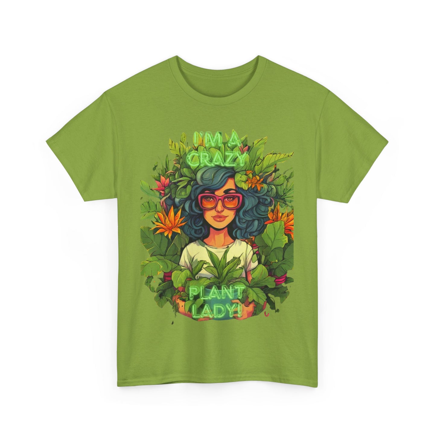 Im A Crazy Plant lady Unisex Heavy Cotton Women's Tee