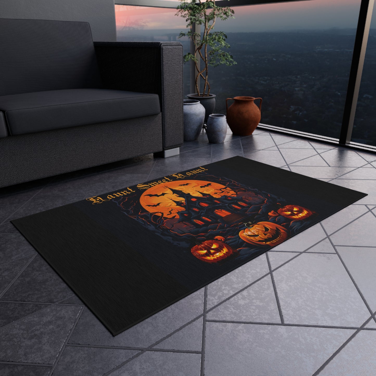 Haunt sweet Haunt Outdoor Rug