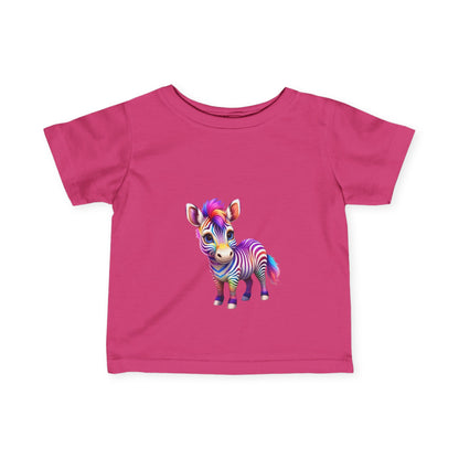 Colorful Zebra Infant T-Shirt | Cute Gift for Babies & Toddlers