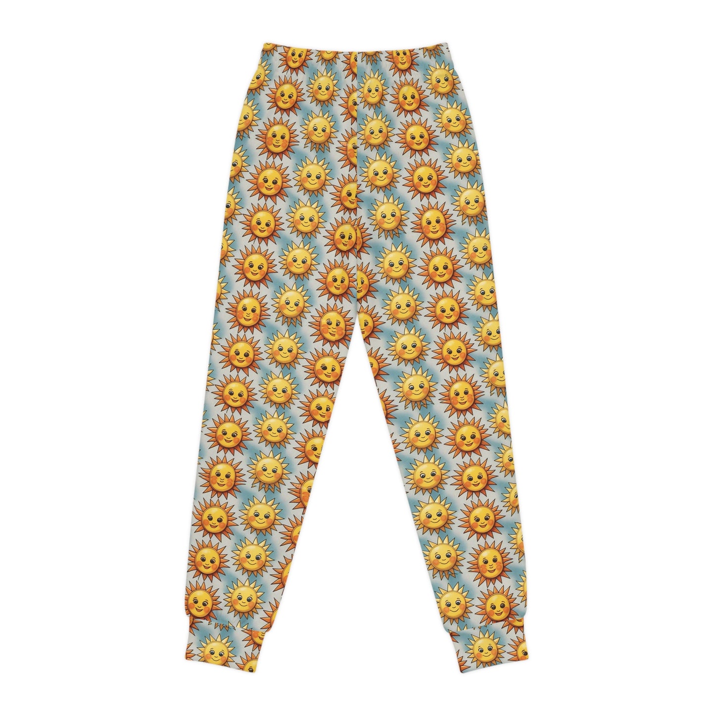 Sunny Days Youth Joggers - Fun & Colorful Sun Pattern for Kids