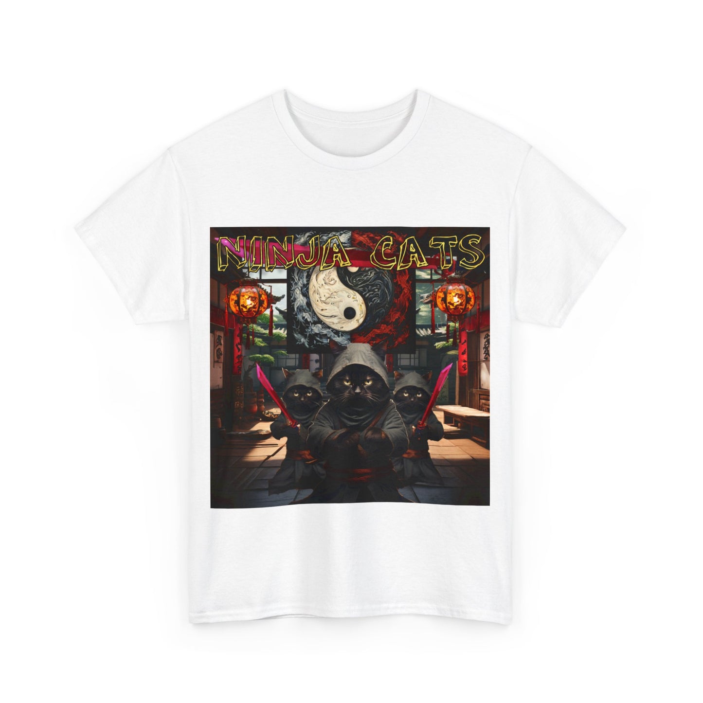 Ninja Cats Unisex Heavy Cotton Tee