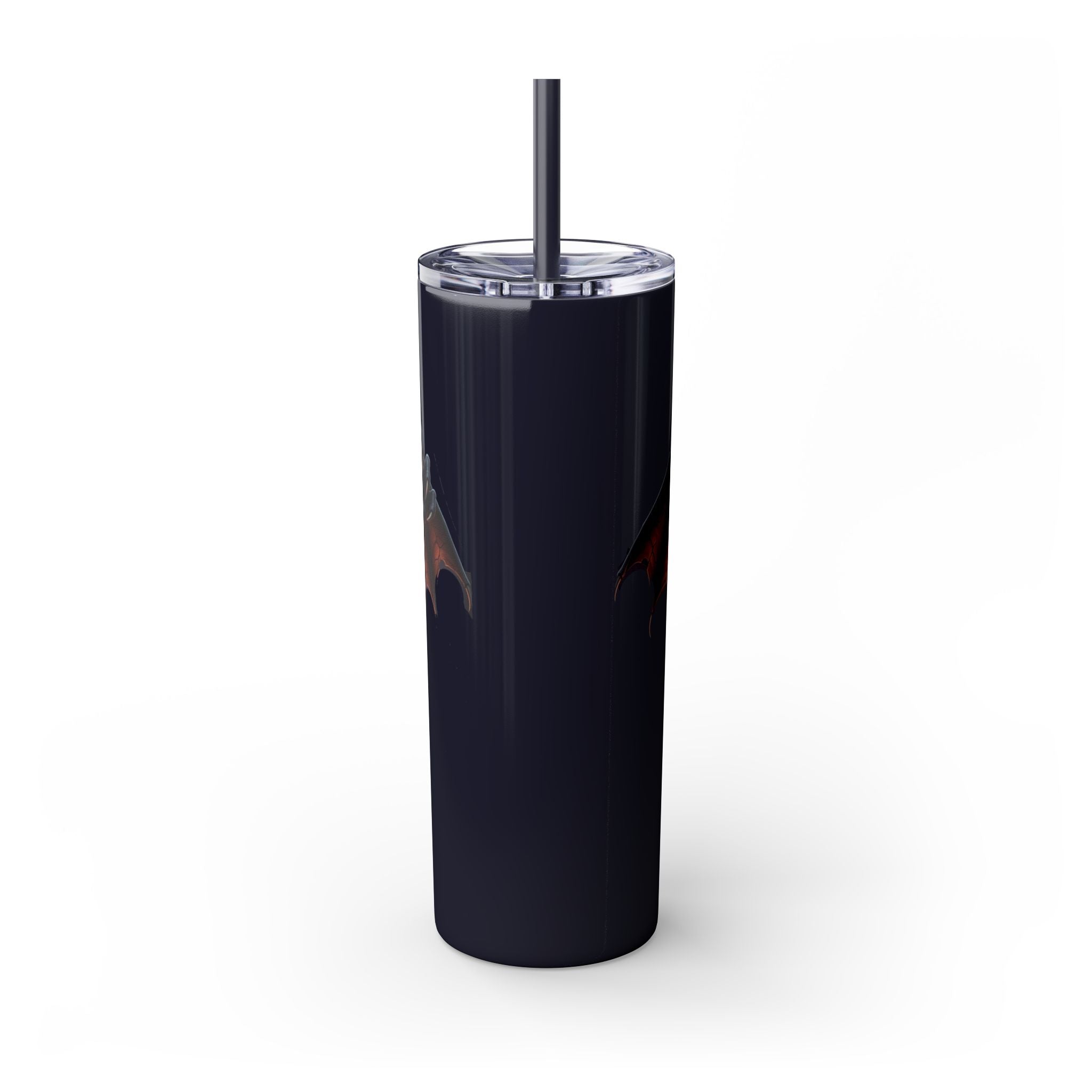 Halloween Gargoyle Skinny Tumbler with Straw, Spooky Drinkware, Perfect for Parties, Fall Decor, Trick or Treat Gifts