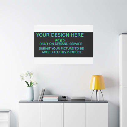 Custom Matte Canvas Print - Create Your Design