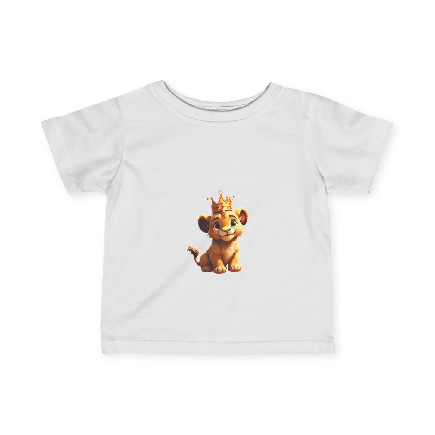 King Lion Infant Tee - Cute Baby Shirt for New Parents, Ideal Gift for Birthdays & Celebrations