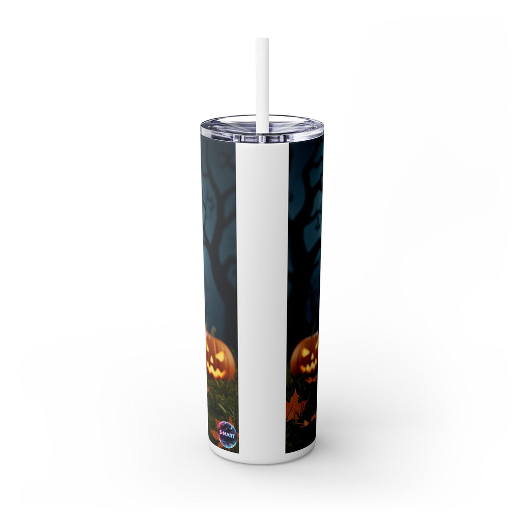 Halloween Mr. Pickle Tumbler, 20oz Skinny Tumbler with Straw, Fun for Parties, Trick or Treat, Kids Gift, Spooky Decor