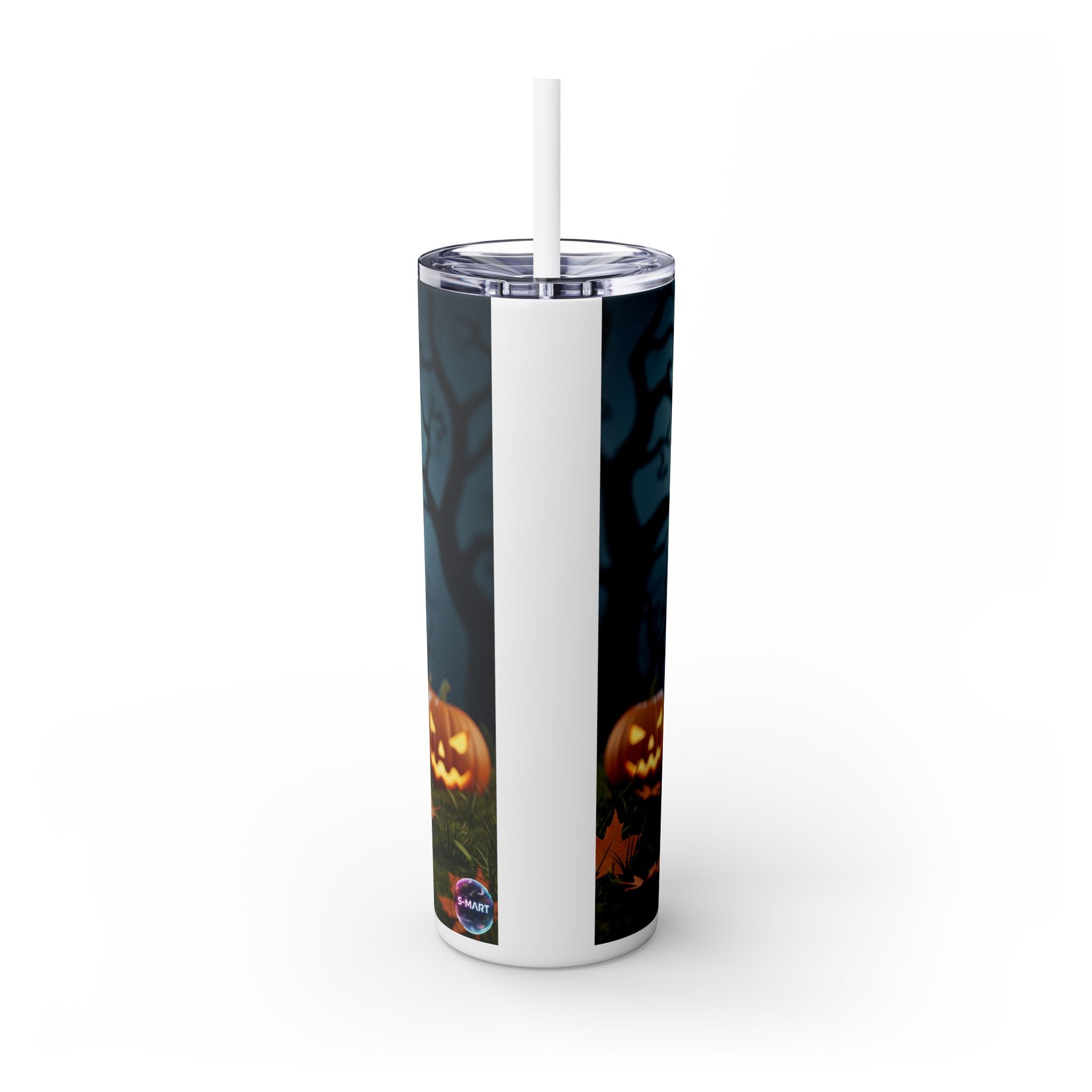 Halloween Mr. Pickle Tumbler, 20oz Skinny Tumbler with Straw, Fun for Parties, Trick or Treat, Kids Gift, Spooky Decor