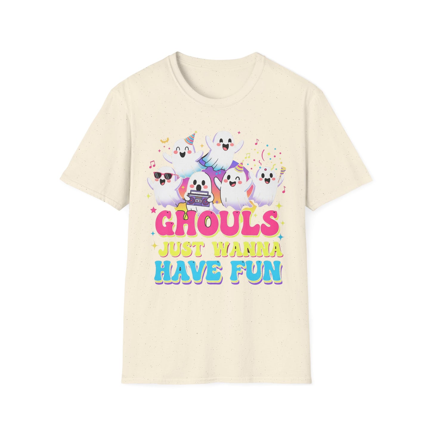 Ghoulish Fun T-Shirt, Ghost Theme Tee, Unisex Halloween Shirt, Cute Spooky Apparel, Fun Costume Idea, Party Outfit