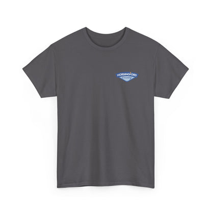 Horningford Creamery Unisex Heavy Cotton Tee - Farm Fresh Design with Cow Graphic