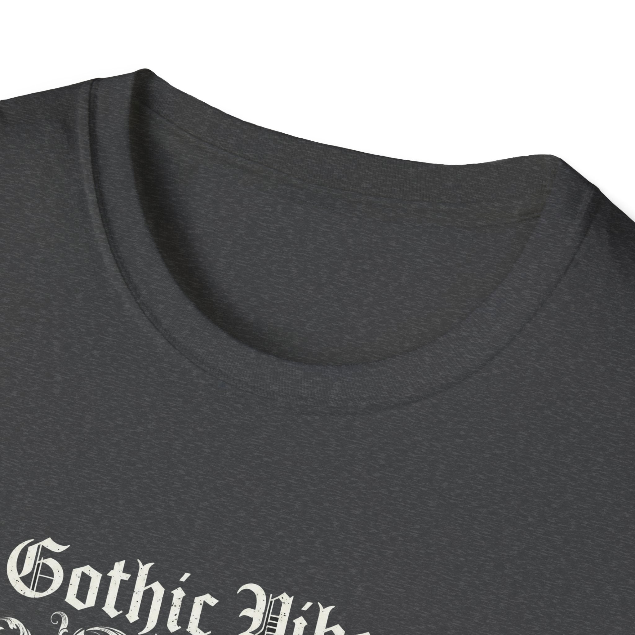 Gothic Vibes T-Shirt, Unisex Softstyle Tee for Alternative Style, Dark Aesthetic Apparel, Great for Festivals and Halloween