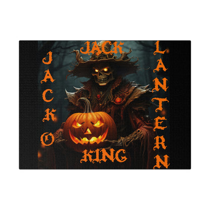 Jack O Lantern king Matte Canvas, Stretched, 0.75"