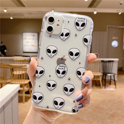 Cartoon alien phone case