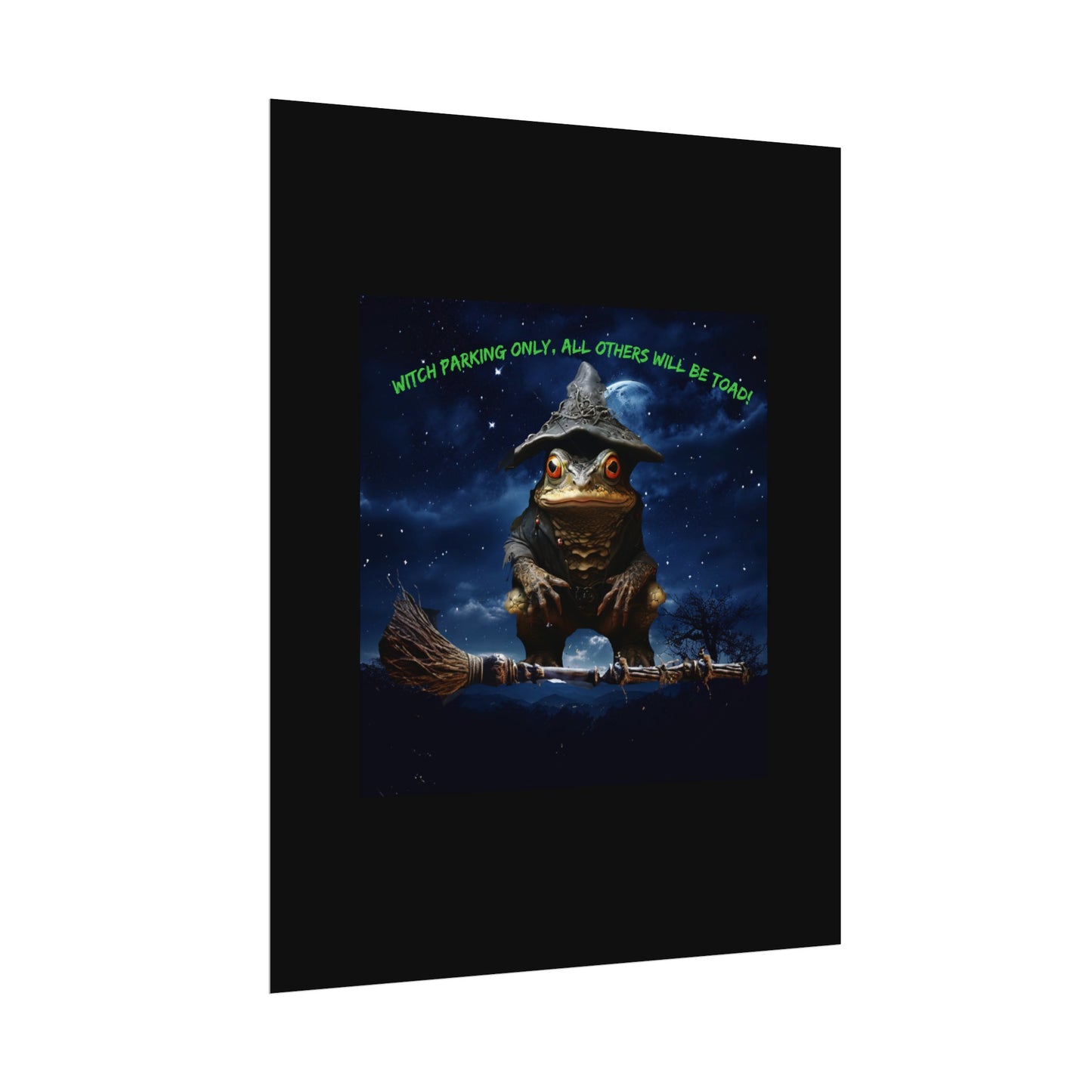 Witch Parking Only Toad Rolled Posters