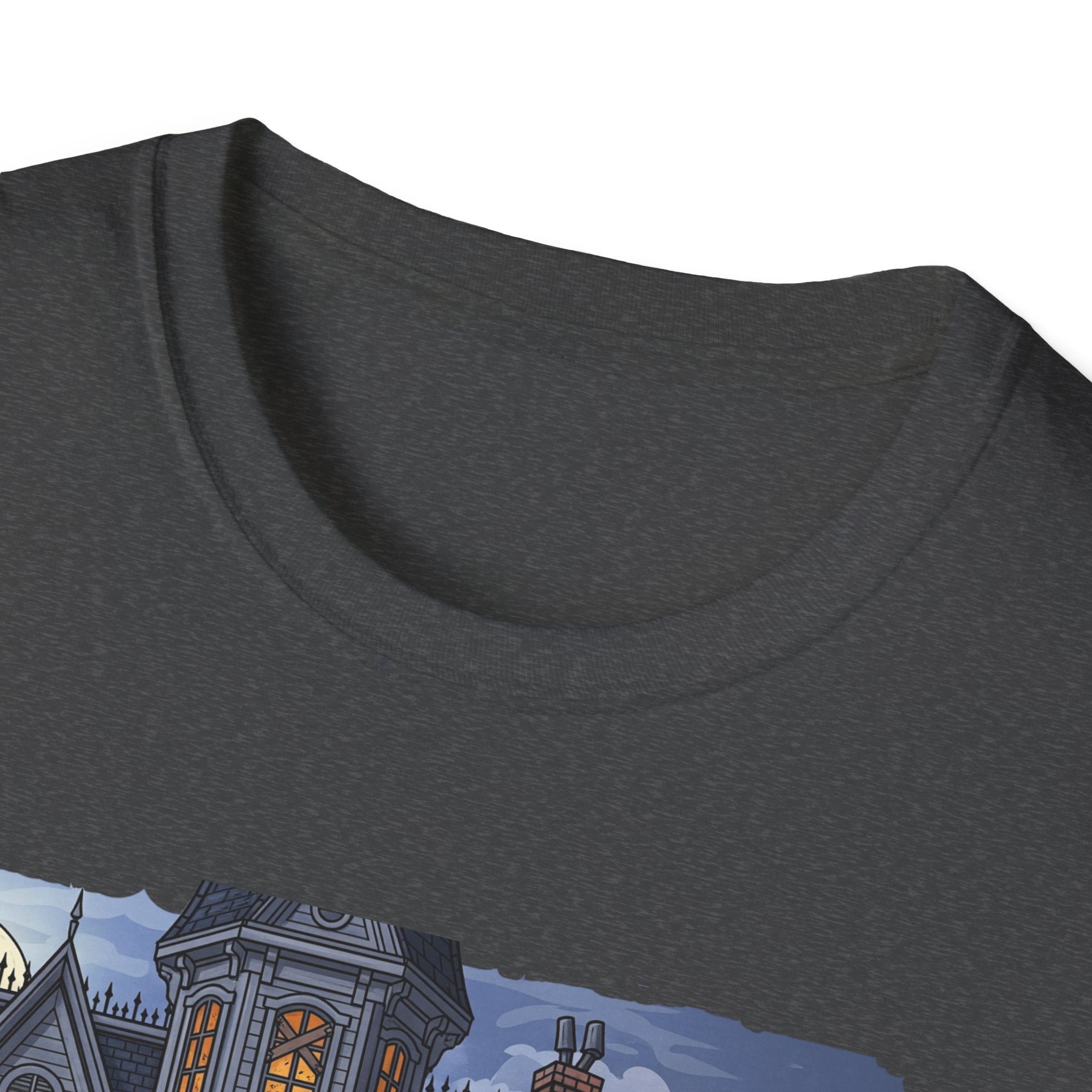 Just Waiting For Halloween Graphic Tee, Unisex Softstyle T-Shirt, Spooky Season Outfit, Perfect for Halloween Parties, Autumn Vibes, Casual Wear