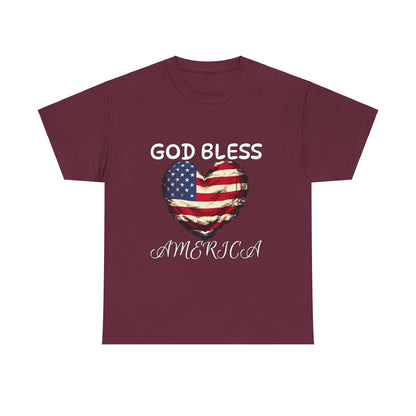 God Bless America Unisex Heavy Cotton Tee