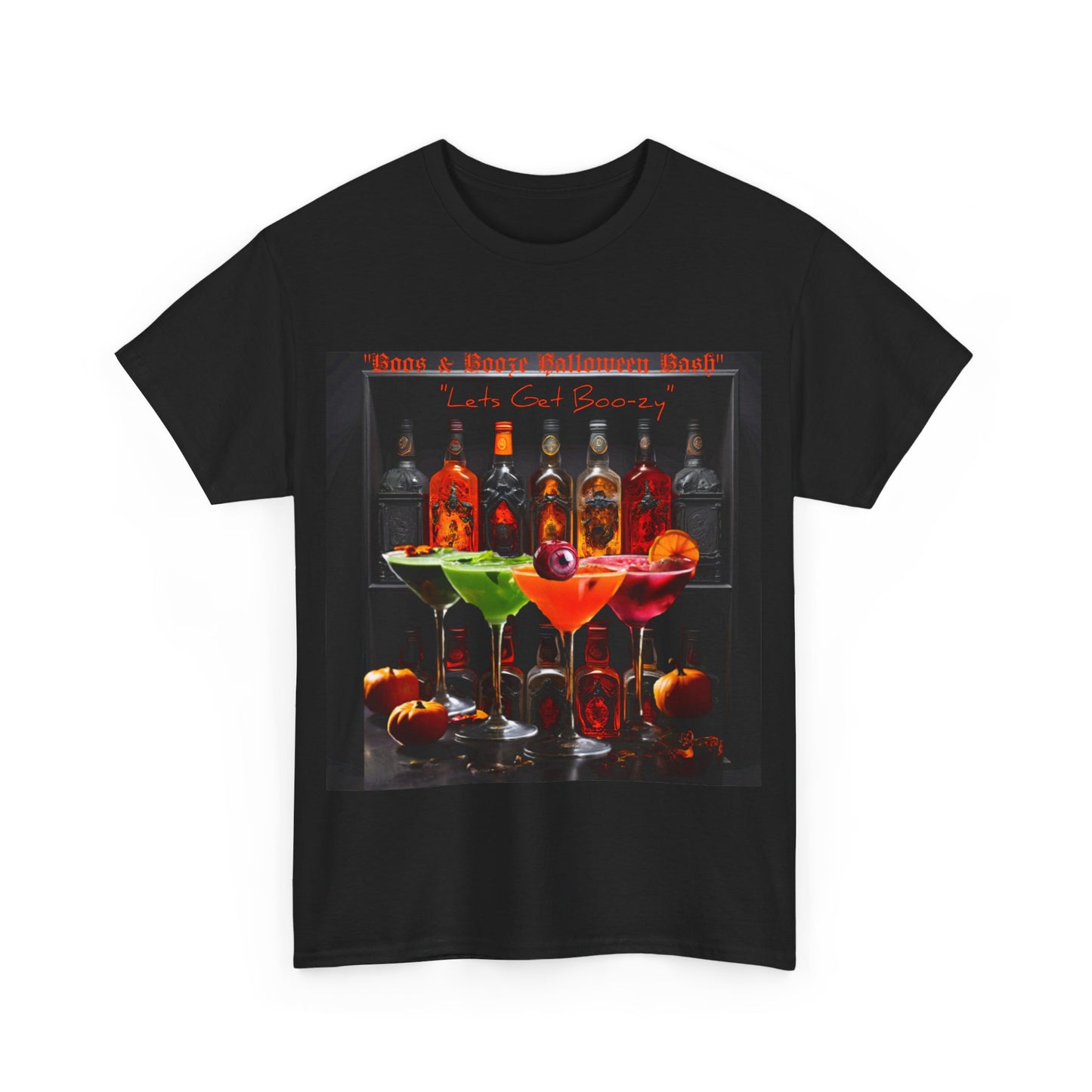 Boos and Booze A Booz-ey Party Unisex Heavy Cotton Tee