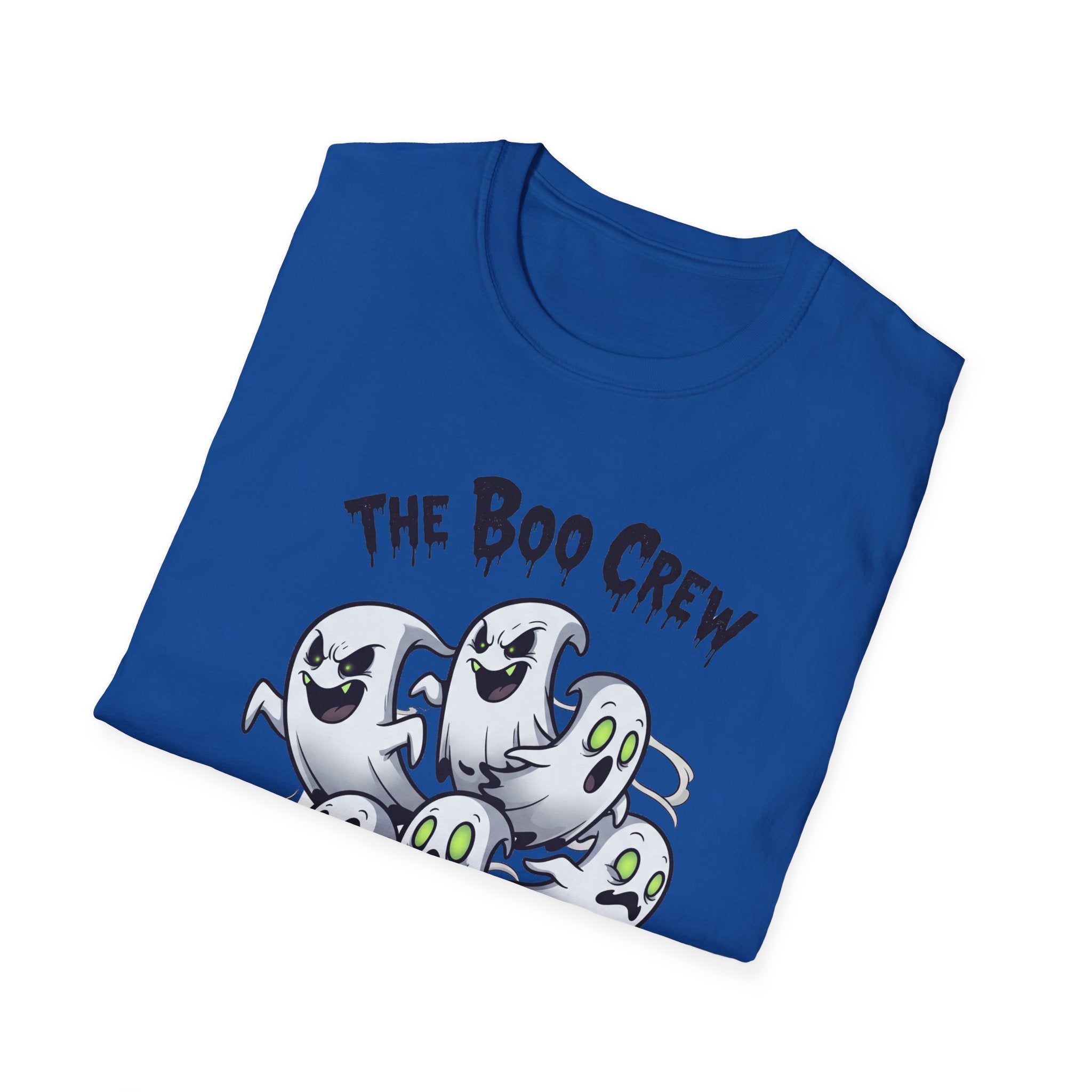 The Boo Crew T-Shirt - Spooky Halloween Tee, Unisex Casual Wear, Perfect for Trick-or-Treat, Halloween Party, Gift for Ghost Lovers