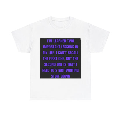 Learned Lessons Unisex Heavy Cotton Tee